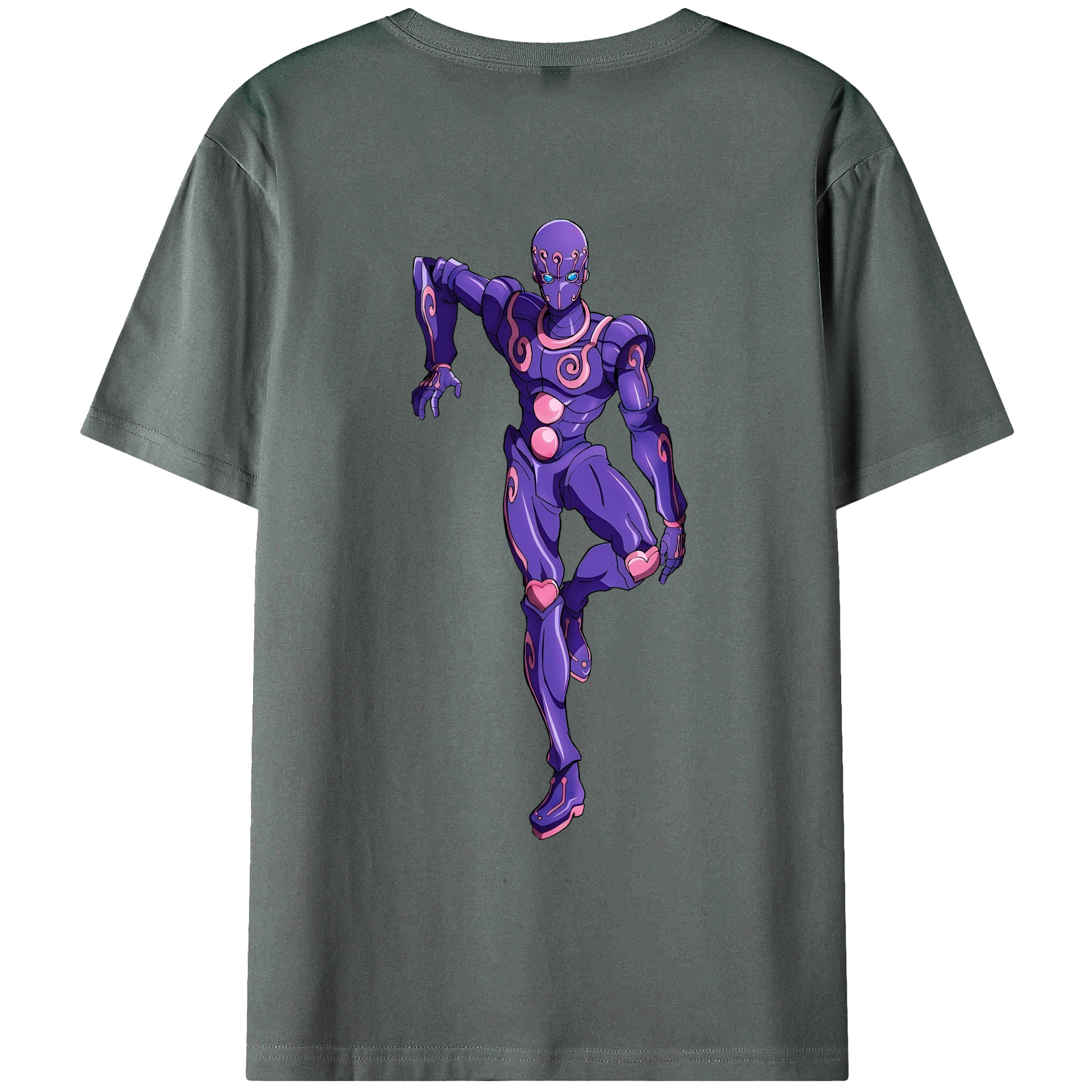 （画像用） ジョジョの奇妙な冒険 JoJo's Bizarre Adventure 綿100％ メンズ半袖Tシャツ（バックプリント） 通気性